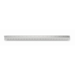 Driehoekige aluminium architectenliniaal 30cm Architect kleur mat zilver tweede weergave