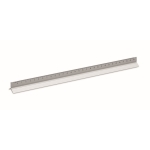 Driehoekige aluminium architectenliniaal 30cm Architect kleur mat zilver vijfde weergave