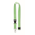 20mm katoenen keycord met logo en sluiting Conscious Cotton kleur lichtgroen tweede weergave