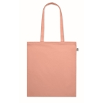 Gekleurde biologisch katoenen tas met logo 180 g/m2 Eco Cotton kleur oranje tweede weergave