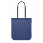 Biologische canvas tas bedrukken 270 g/m2 Eco Strong Colors kleur koningsblauw vierde weergave
