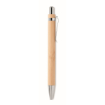 Originele goedkope bamboe inktlozen promotie pen Bamboo kleur hout vierde weergave
