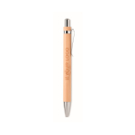 Originele goedkope bamboe inktlozen promotie pen Bamboo kleur hout weergave met bedrukking