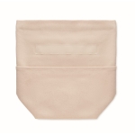 Gerecyclede katoenen koeltassen met oprolbare haaksluiting RollTop kleur beige vierde weergave