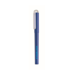 Goedkope RPET gerecyclede gel-inkt pen met dop kleur blauw weergave met bedrukking