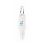 Zonnespray met haak en SPF25 van 30 ml Sun Protection Hook weergave met bedrukking