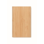 Powerbank met bamboe behuizing en 4.000 mAh Powercard Bamboo Plus kleur hout derde weergave