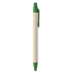 Milieuvriendelijke pen met kleurdetails en blauwe inkt Eco Milky kleur groen
