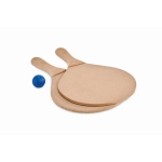 Set van twee strandrackets met bal en tas Beach Tennis Raquet kleur hout tweede weergave