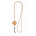 50 cm lange katoenen keycord bedrukken Cotton Hook kleur beige tweede weergave