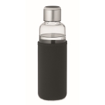 Glazen fles met logo 500 ml Crystal Reminder kleur zwart tweede weergave