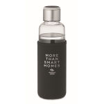 Glazen fles met logo 500 ml Crystal Reminder kleur zwart hoofdweergave tweede weergave