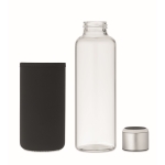 Glazen fles met logo 500 ml Crystal Reminder kleur zwart zevende weergave