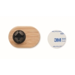 Bamboe magnetische autotelefoonhouder kleur hout derde weergave