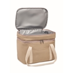 Canvas koeltas met twee compartimenten 320 g/m2 Canvas Duo kleur beige tweede weergave