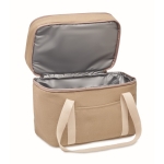 Canvas koeltas met twee compartimenten 320 g/m2 Canvas Duo kleur beige derde weergave