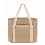Canvas koeltas met twee compartimenten 320 g/m2 Canvas Duo kleur beige vijfde weergave