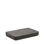 Magnetische draadloze bamboo laders bedrukken Power Magnet kleur zwart weergave met bedrukking
