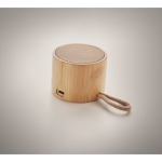 Nature Style Bamboe Draadloze Speaker met Touw Cool kleur hout foto bekijken tweede weergave