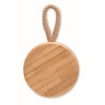Nature Style Bamboe Draadloze Speaker met Touw Cool kleur hout achtste weergave