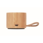 Nature Style Bamboe Draadloze Speaker met Touw Cool kleur hout tiende weergave