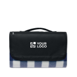 Kleurrijk geruit picknickkleed bedrukken 150 g/m2 Caly kleur blauw weergave met bedrukking