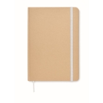 Promotioneel notitieboekje van gerecycled karton A5 Everwrite kleur wit vierde weergave