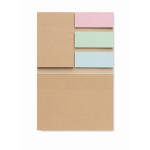 Plaknotities met gerecyclede paginamarkeringen Reciclo kleur beige vijfde weergave