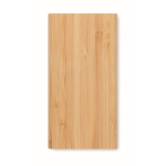Bamboo draadloze powerbank met type C aansluiting 6.000 mAh Bamboo kleur hout derde weergave