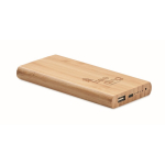 Bamboo draadloze powerbank met type C aansluiting 6.000 mAh Bamboo kleur hout hoofdweergave