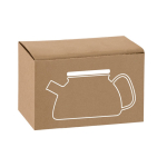Glazen theepot met bamboe deksel 750ml Nordik kleur doorzichtig in doos
