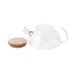Glazen theepot met bamboe deksel 750ml Nordik kleur doorzichtig derde weergave