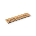 Kam van natuurlijk bamboe, geleverd in gerecycled kraftpapieren etui kleur naturel
