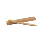 Bamboe tandenborstel bedrukken met kraftdoos Naturbrush kleur naturel afbeelding met logo