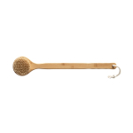 Gepersonaliseerde bamboe badborstel met touw Shower kleur naturel eerste weergave