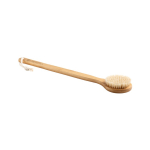 Gepersonaliseerde bamboe badborstel met touw Shower kleur naturel afbeelding met logo