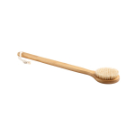 Gepersonaliseerde bamboe badborstel met touw Shower kleur naturel