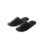 Polyester pantoffels met logo maat 43 kleur zwart