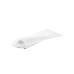 Polyester pantoffels met logo maat 43 kleur wit in hoes