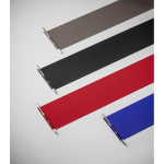 Pen van gerecylced aluminium met blauwe inkt Aster Recycled luxe weergave