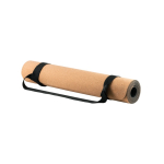 Gepersonaliseerde kurken yogamat met logo Yoga Cork kleur naturel derde weergave