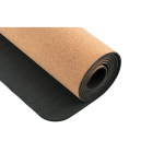 Gepersonaliseerde kurken yogamat met logo Yoga Cork kleur naturel vijfde weergave