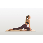 Gepersonaliseerde kurken yogamat met logo Yoga Cork kleur naturel achtste weergave