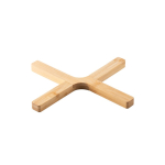 Kruisvorm opvouwbare bamboe tafelbeschermer Bamboo kleur naturel