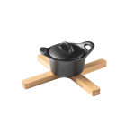 Kruisvorm opvouwbare bamboe tafelbeschermer Bamboo kleur naturel vierde weergave