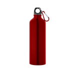 Grote aluminium fles in kleur met karabijnhaak 800ml Cruiser XL kleur rood