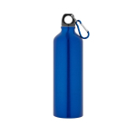 Grote aluminium fles in kleur met karabijnhaak 800ml Cruiser XL kleur koningsblauw
