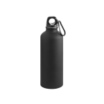 Aluminium drinkfles bedrukken met karabijnhaak 540ml Matt Cruiser kleur zwart