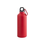 Aluminium drinkfles bedrukken met karabijnhaak 540ml Matt Cruiser kleur rood