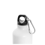 Aluminium drinkfles bedrukken met karabijnhaak 540ml Matt Cruiser kleur wit derde weergave